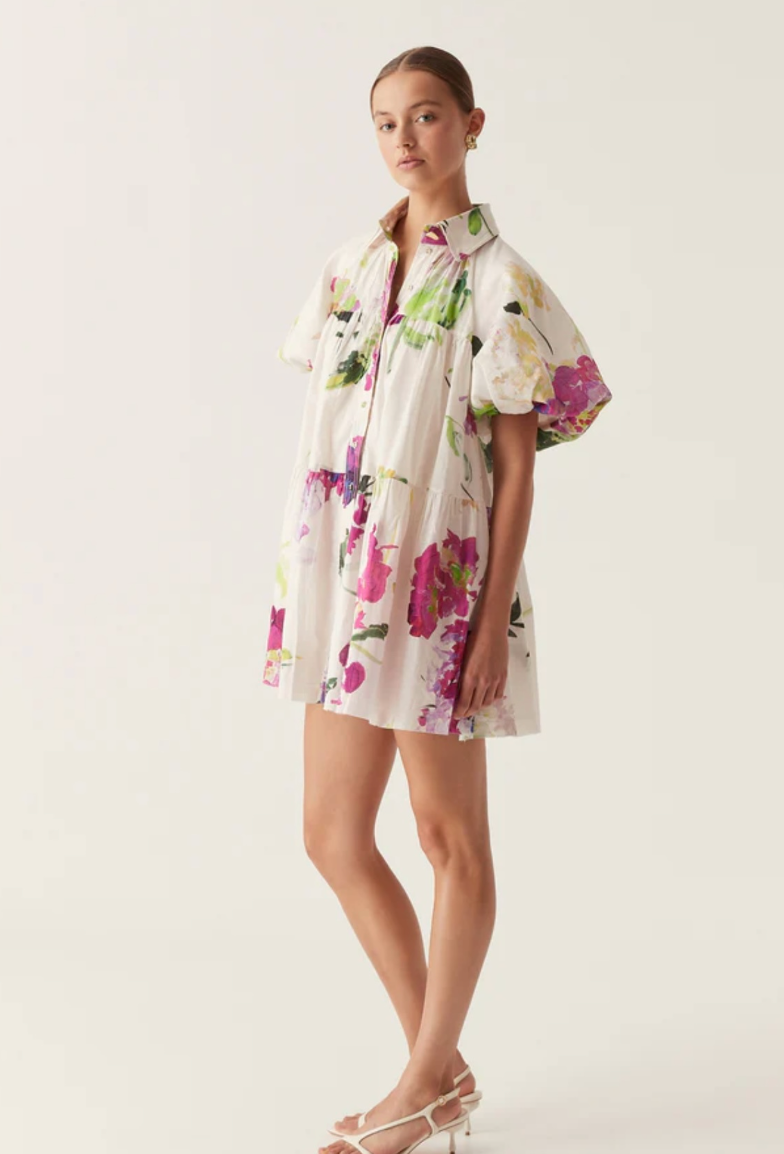 Aje Pablo Smock Mini Dress