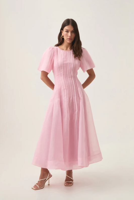 Aje Nova Pleated Midi Dress