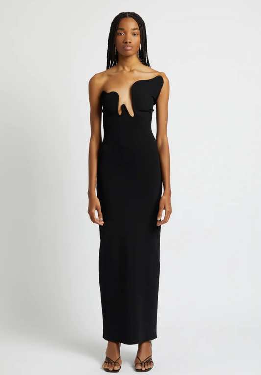 Christopher Esber Salacia Wire Column Strapless Dress