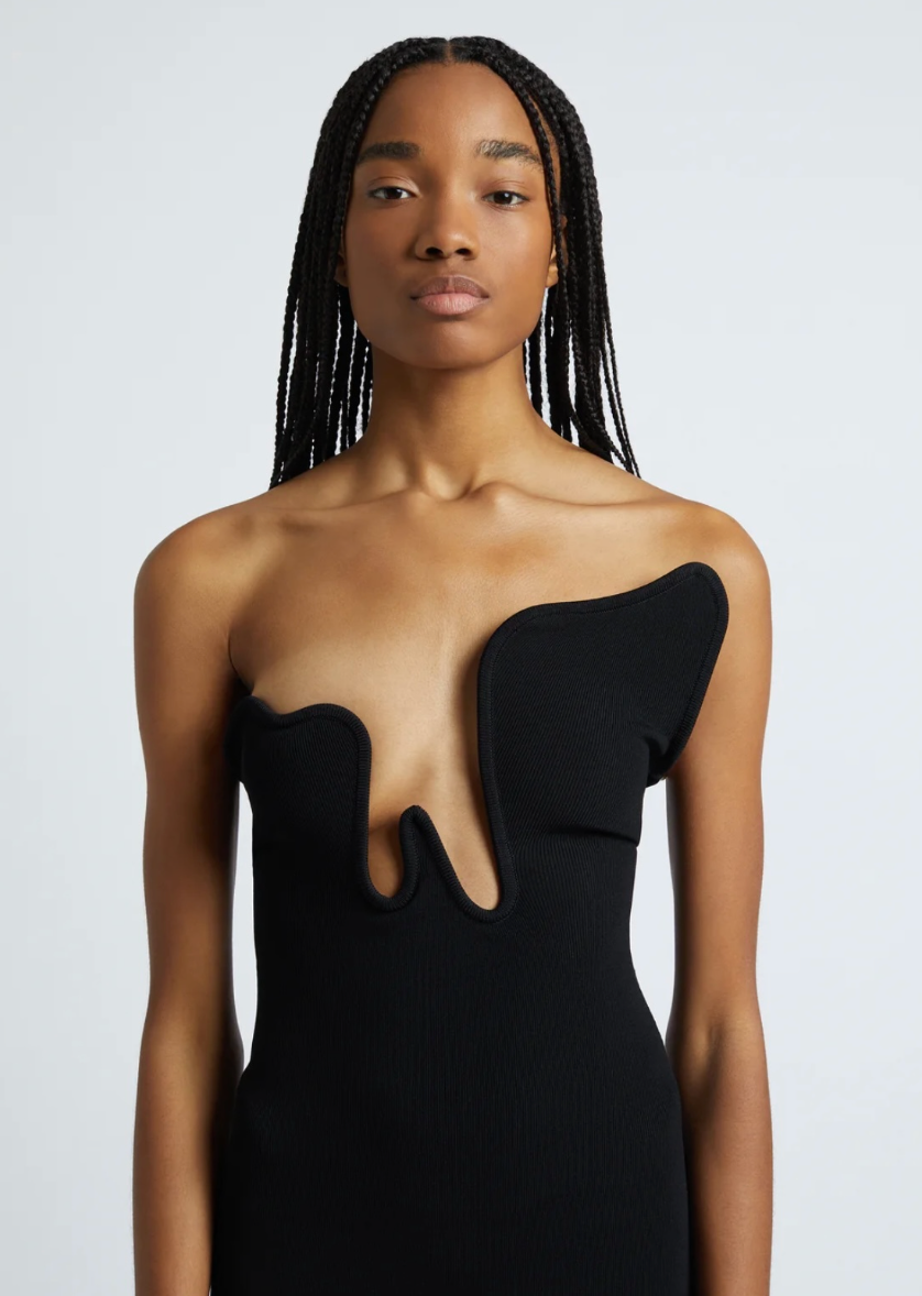 Christopher Esber Salacia Wire Column Strapless Dress