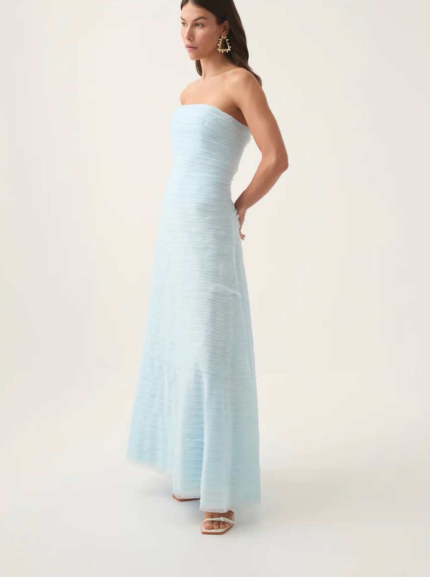 Aje Soundscape Maxi Dress blue